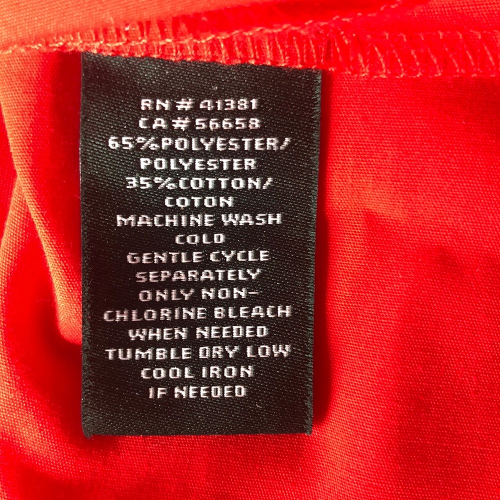 Ralph Lauren Red Dress, Bell Sleeves - 12 - Picture 8 of 8